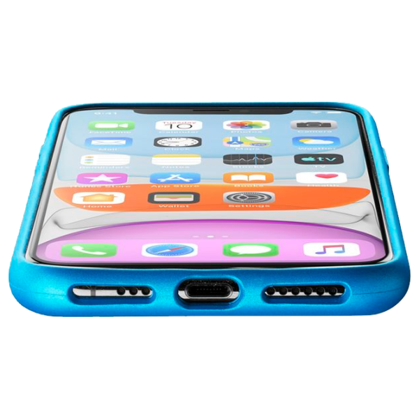 Husa Apple iPhone 11 Cellularline Back/ TPU/ Turcoaz Blue photo 3