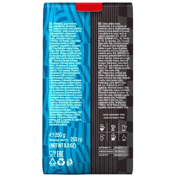 Cafea Julius Meinl Espresso Decaf Boabe/ Premium/ 250 g photo 2