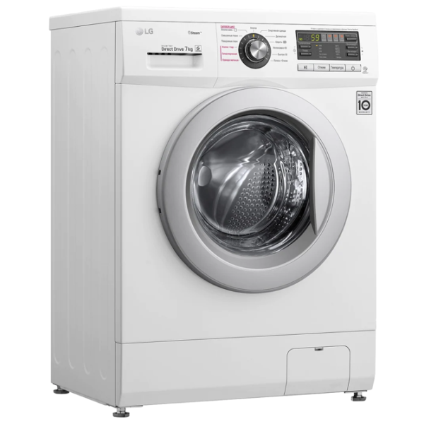 Стиральная машина LG F1296HDS1 Direct Drive/Steam/6 Motion DD/7 кг/Белый photo 2