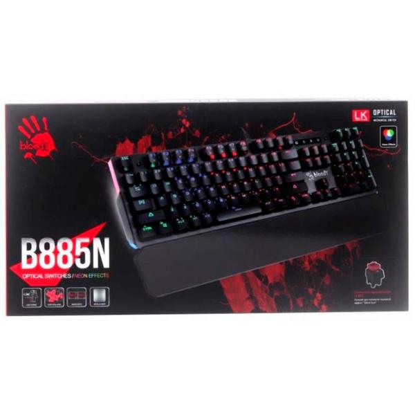 Tastatură A4Tech Bloody B885N Cu fir/ Black photo 4