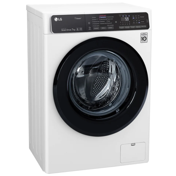 Стиральная машина LG F2H5HS6W Direct Drive/Steam/6 Motion DD/7 кг/Белый photo 2 Стиральная машина LG F2H5HS6W Direct Drive/Steam/6 Motion DD/7 кг/Белый photo 2