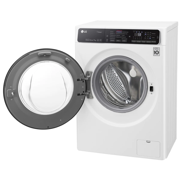 Стиральная машина LG F2H5HS6W Direct Drive/Steam/6 Motion DD/7 кг/Белый photo 7 Стиральная машина LG F2H5HS6W Direct Drive/Steam/6 Motion DD/7 кг/Белый photo 7