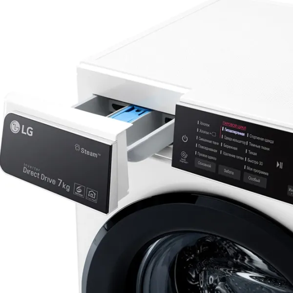 Стиральная машина LG F2H5HS6W Direct Drive/Steam/6 Motion DD/7 кг/Белый photo 10 Стиральная машина LG F2H5HS6W Direct Drive/Steam/6 Motion DD/7 кг/Белый photo 10