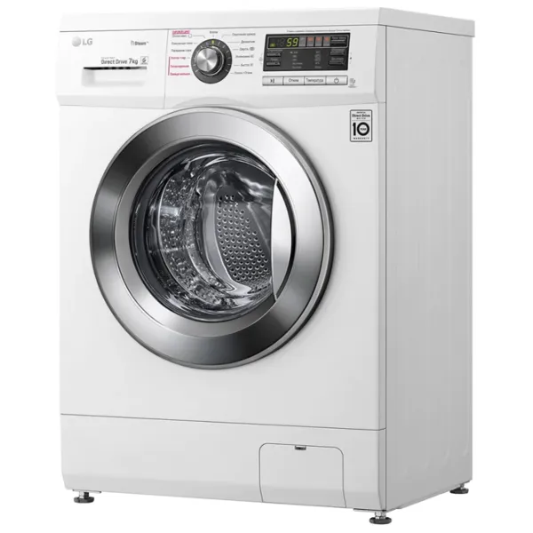 Стиральная машина LG F12M7HDS3 Direct Drive/Steam/6 Motion DD/7 кг/Белый photo 3 Стиральная машина LG F12M7HDS3 Direct Drive/Steam/6 Motion DD/7 кг/Белый photo 3