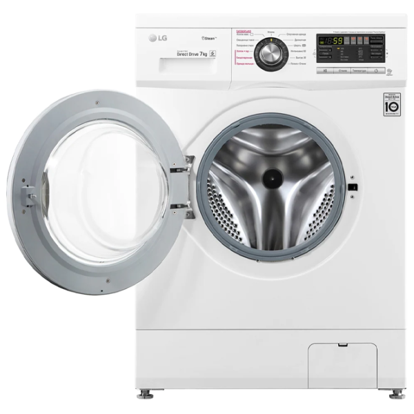 Стиральная машина LG F12M7HDS3 Direct Drive/Steam/6 Motion DD/7 кг/Белый photo 6 Стиральная машина LG F12M7HDS3 Direct Drive/Steam/6 Motion DD/7 кг/Белый photo 6