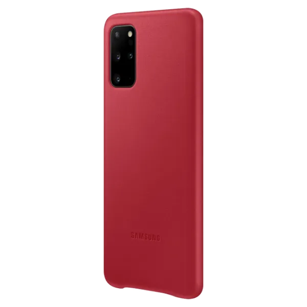 Husa Samsung Galaxy S20+ Original Back/ Leather/ Red photo 2
