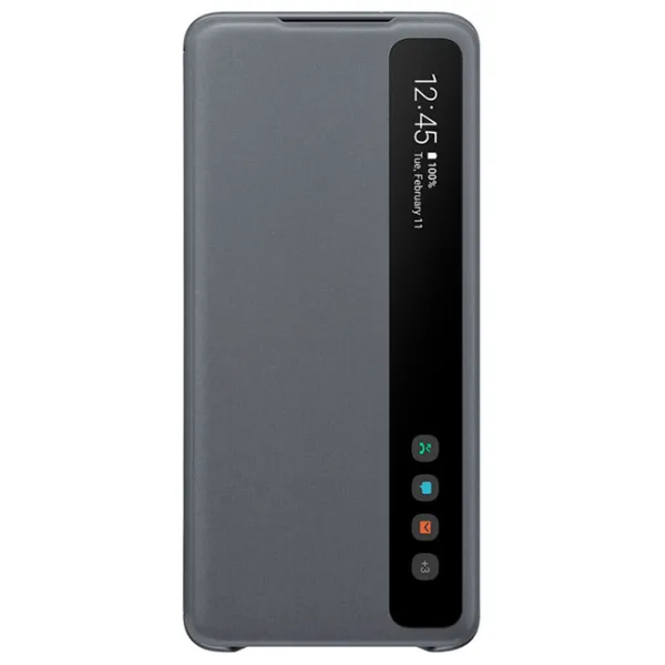 Чехол для смартфона Samsung Galaxy S20+ Samsung/ Flip Cover View/ PU/ Серый photo 2