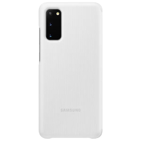 Husă pentru smartphone Samsung Galaxy S20 Samsung/ Flip Cover View/ PU/ White photo 2