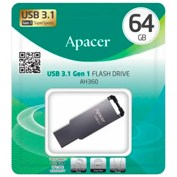 Apacer AH360 64 ГБ Черный photo 6