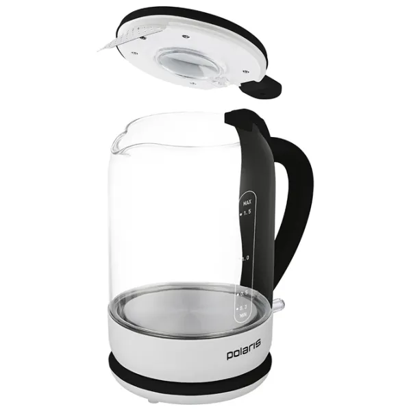 Электрочайник Polaris PWK1759CGL 1.5л / Скрытый / Белый photo 2