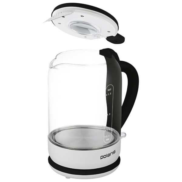 Электрочайник Polaris PWK1759CGL 1.5л / Скрытый / Белый photo 2