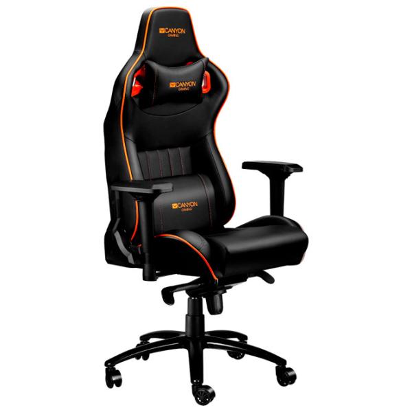 Scaun Gaming Canyon Corax Orange Black photo 2
