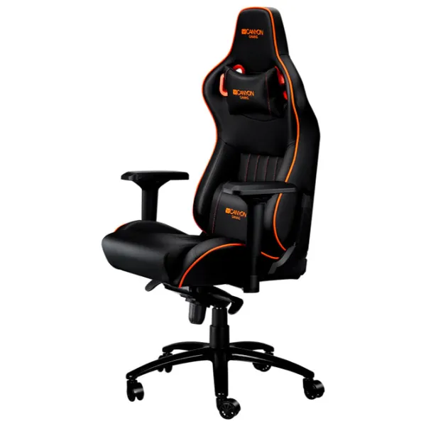 Scaun Gaming Canyon Corax Orange Black photo 3