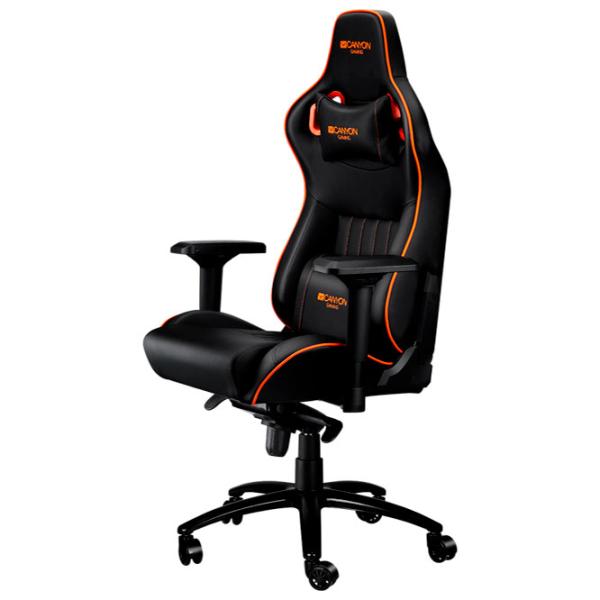 Scaun Gaming Canyon Corax Orange Black photo 3