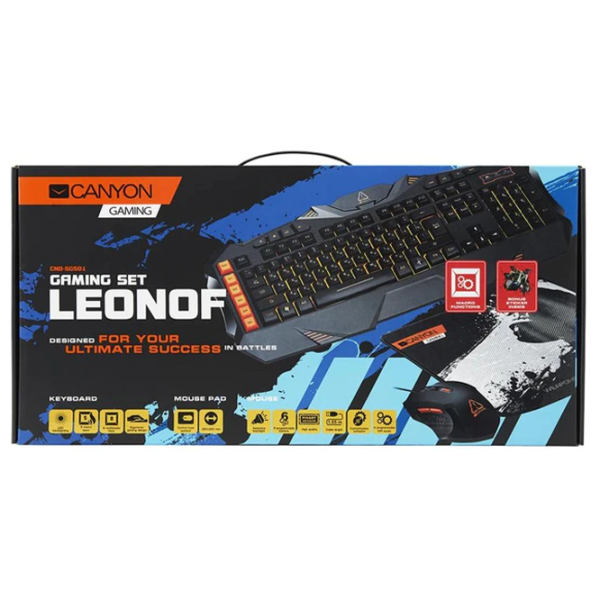 Tastatură Canyon Leonof Combo Kit Cu fir/ Black photo 5