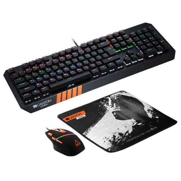 Tastatură Canyon Nightflyer Cu fir/ Black photo 2 Tastatură Canyon Nightflyer Cu fir/ Black photo 2