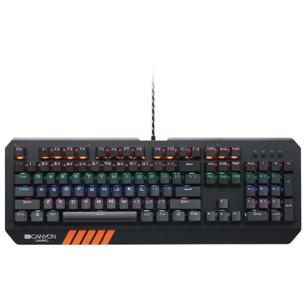 Tastatură Canyon Nightflyer Cu fir/ Black photo 3 Tastatură Canyon Nightflyer Cu fir/ Black photo 3