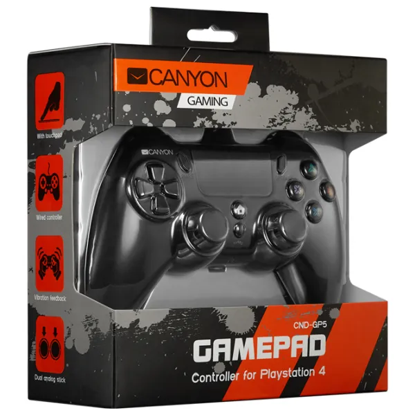 Gamepad Canyon CND-GP5 Cu fir/ 22 buttons/ Black photo 4 Gamepad Canyon CND-GP5 Cu fir/ 22 buttons/ Black photo 4