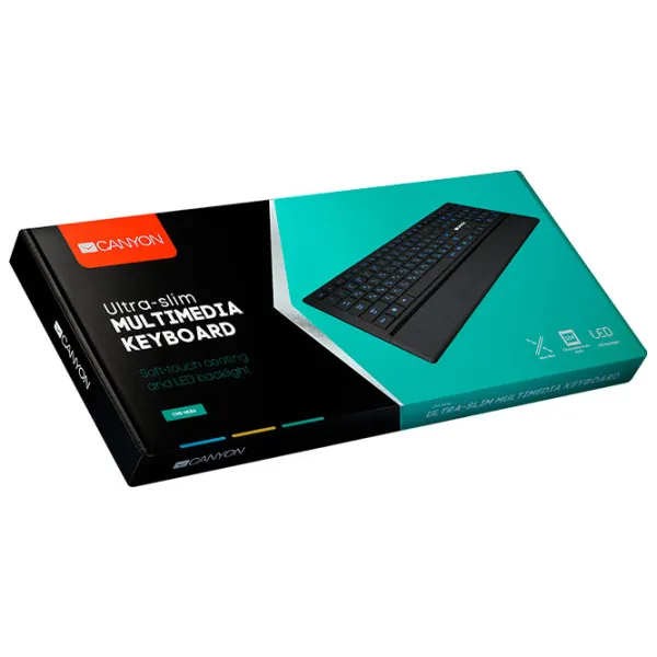 Tastatură Canyon CNS-HKB6-RU Cu fir/ Black photo 5