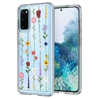 Husă pentru smartphone Samsung Galaxy S20 Spigen/ Back/ TPU/ Flowers Transparent photo 3