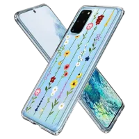 Husă pentru smartphone Samsung Galaxy S20 Spigen/ Back/ TPU/ Flowers Transparent photo 4
