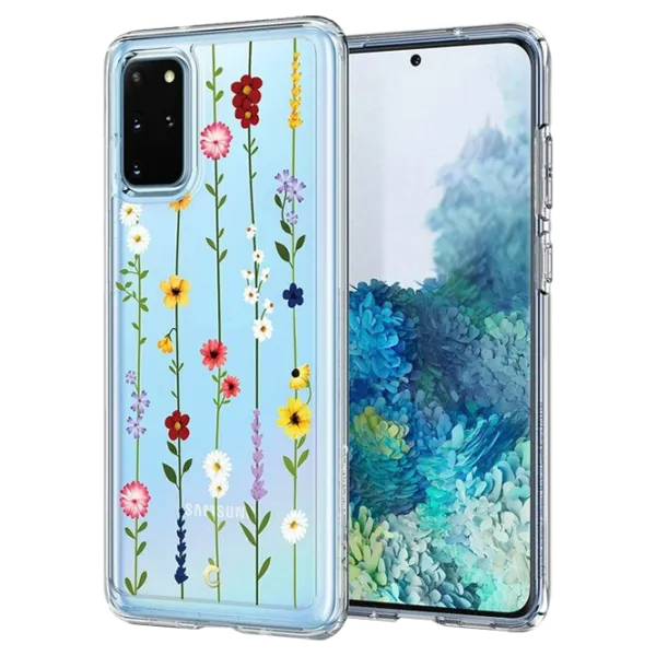 Husă pentru smartphone Samsung Galaxy S20+ Spigen/ Back/ TPU/ Flowers Transparent photo 4 Husă pentru smartphone Samsung Galaxy S20+ Spigen/ Back/ TPU/ Flowers Transparent photo 4