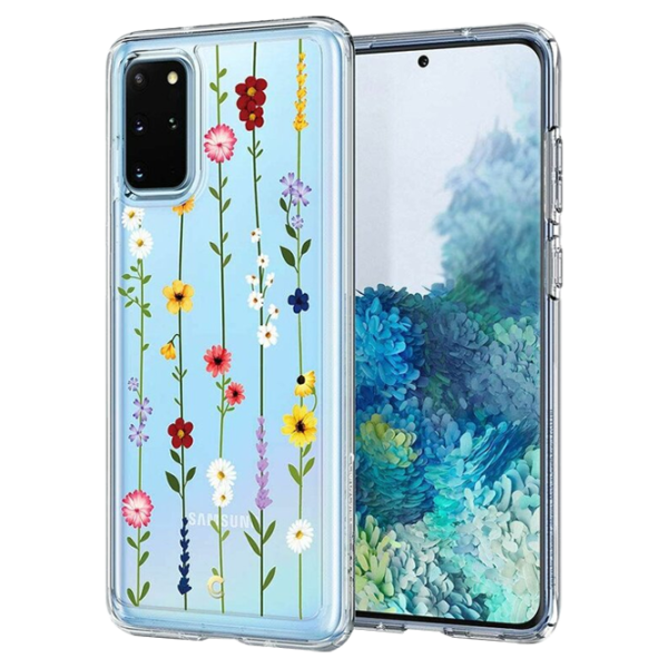 Husă pentru smartphone Samsung Galaxy S20+ Spigen/ Back/ TPU/ Flowers Transparent photo 4 Husă pentru smartphone Samsung Galaxy S20+ Spigen/ Back/ TPU/ Flowers Transparent photo 4
