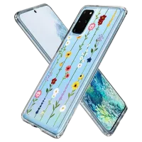 Husă pentru smartphone Samsung Galaxy S20+ Spigen/ Back/ TPU/ Flowers Transparent photo 6