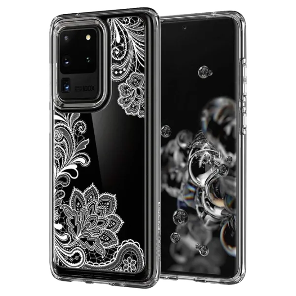 Husă pentru smartphone Samsung Galaxy S20+ Spigen/ Back/ TPU/ White Transparent photo 4
