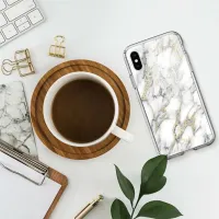 Husă pentru smartphone Apple iPhone XS Spigen/ Back/ TPU/ Marble White photo 6