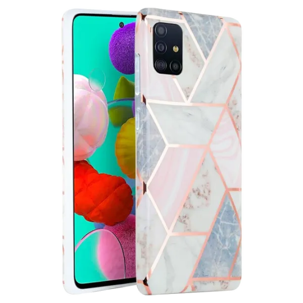 Husă pentru smartphone Samsung Galaxy A51 Spigen/ Back/ TPU/ Marble Pink photo 2