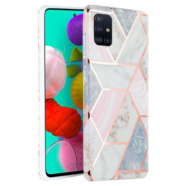 Husă pentru smartphone Samsung Galaxy A51 Spigen/ Back/ TPU/ Marble Pink photo 2