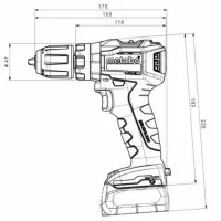 Дрель-шуруповерт Metabo PowerMaxx SB 12 BL 500 об/мин photo 6