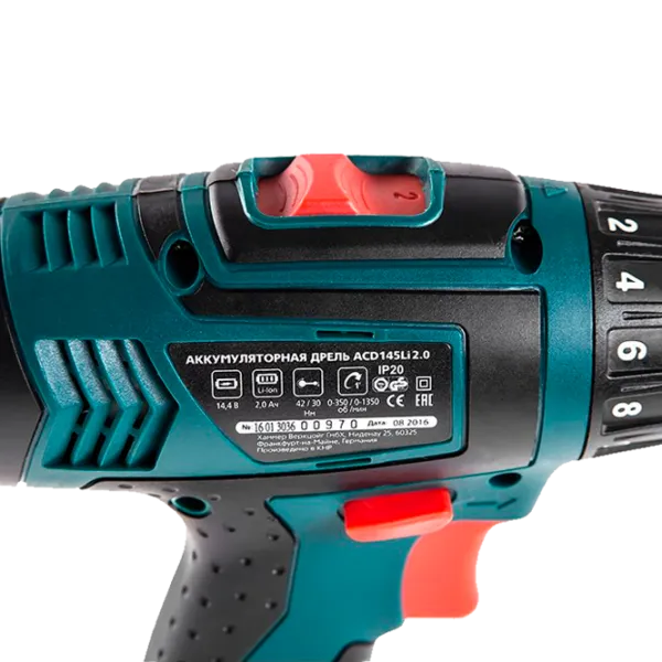 Дрель-шуруповерт Hammer ACD145Li Premium 350 об/мин photo 5