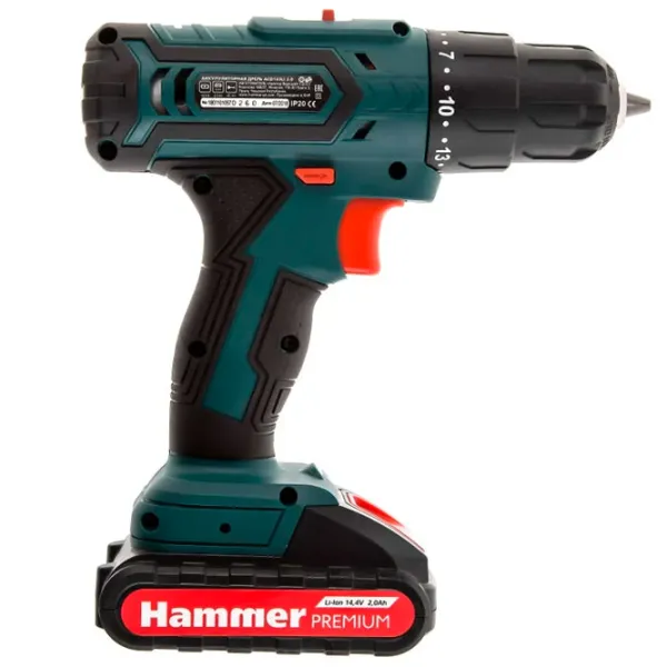 Дрель-шуруповерт Hammer ACD143Li Premium 400 rot/min photo 2