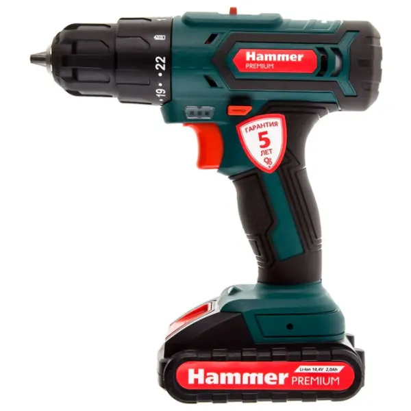 Дрель-шуруповерт Hammer ACD143Li Premium 400 rot/min photo 4