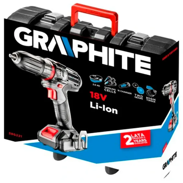 Дрель-шуруповерт Graphite 58G221 1100 об/мин photo 4