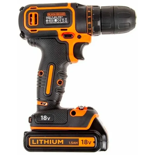 Дрель-шуруповерт Black&Decker BDCDC18KB 650 об/ мин photo 3