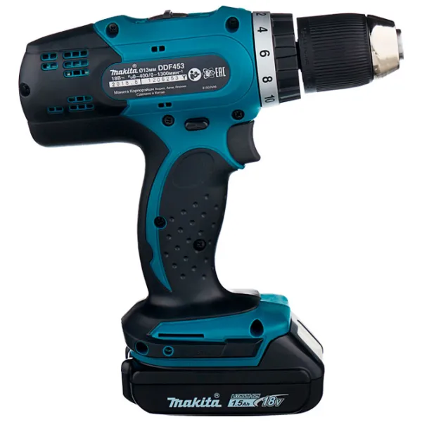 Дрель-шуруповерт Makita DDF453SYE 1300 об/мин photo 3