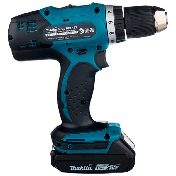 Дрель-шуруповерт Makita DDF453SYE 1300 об/мин photo 3