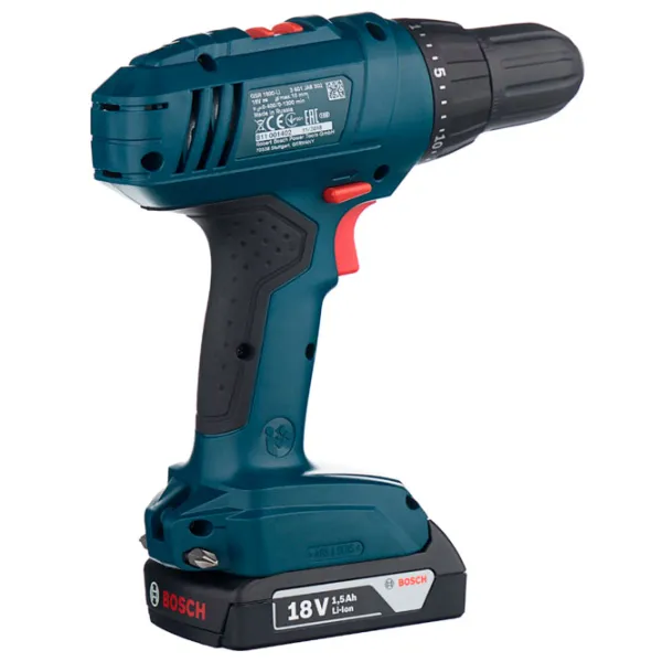 Дрель-шуруповерт Bosch GSR 1800-Li 2x1.5 Ah 1300 об/мин photo 2