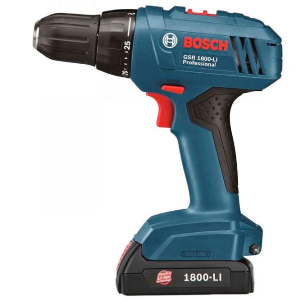 Дрель-шуруповерт Bosch GSR 1800-Li 2x1.5 Ah 1300 об/мин photo 3