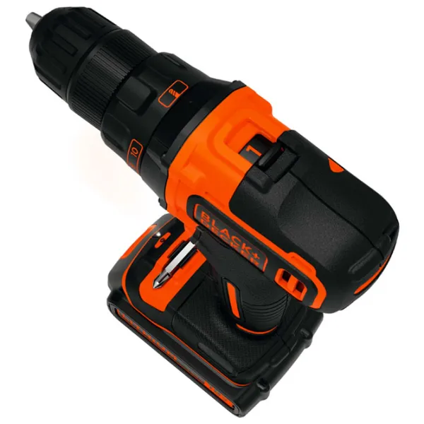 Дрель-шуруповерт Black&Decker BDCHD18KB 1400 об/ мин photo 2