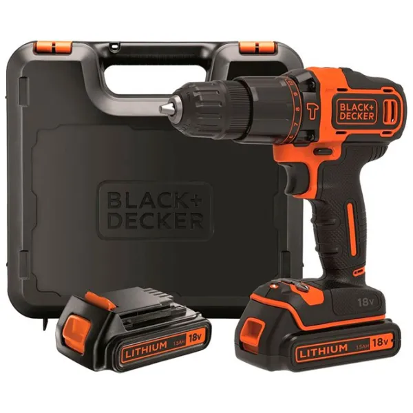 Дрель-шуруповерт Black&Decker BDCHD18KB 1400 об/ мин photo 4