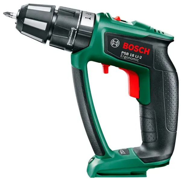 Mașină de găurit si inșurubat Bosch PSR 18 LI-2 Ergonomic 1400 rot/ min photo 3