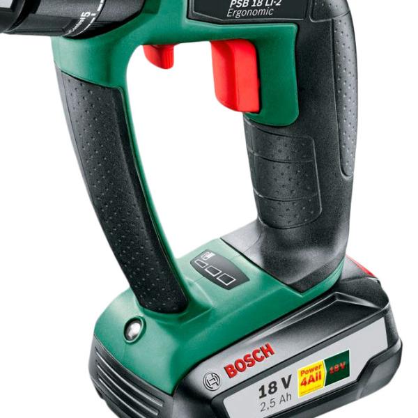 Mașină de găurit si inșurubat Bosch PSR 18 LI-2 Ergonomic 1400 rot/ min photo 4