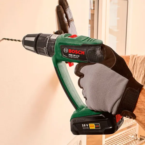 Mașină de găurit si inșurubat Bosch PSR 18 LI-2 Ergonomic 1400 rot/ min photo 6