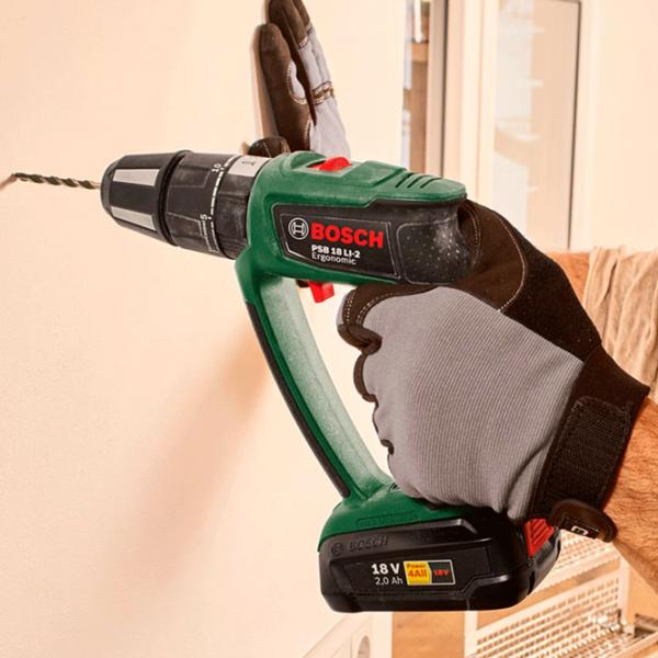 Mașină de găurit si inșurubat Bosch PSR 18 LI-2 Ergonomic 1400 rot/ min photo 6