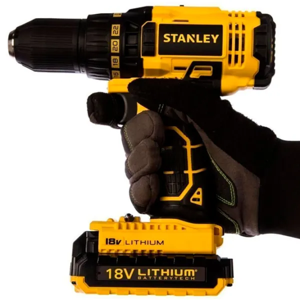 Дрель-шуруповерт Stanley SCD20C2K-RU 1500 об/ мин photo 4