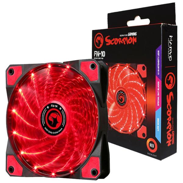 Cooler Marvo Fan FN-10 Red Hidrodinamic/ 1200 rpm photo 4